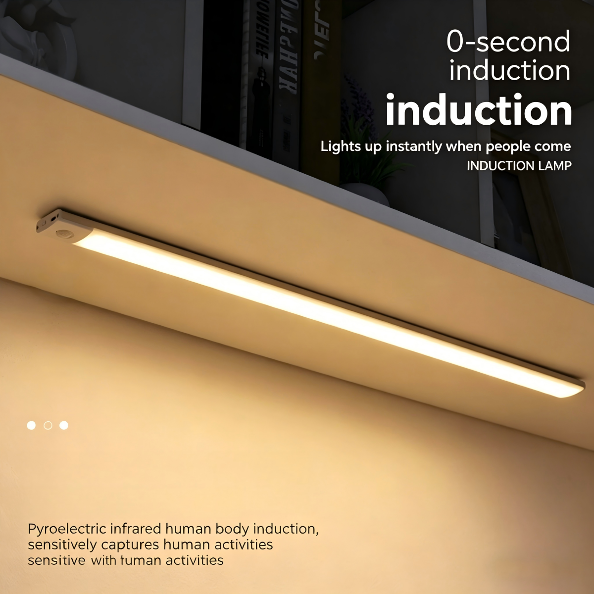 Ultra-thin human body sensor light strip, intelligent LED long strip, magnetic rechargeable cabinet, wine cabinet, wardrobe self-adhesive light strip